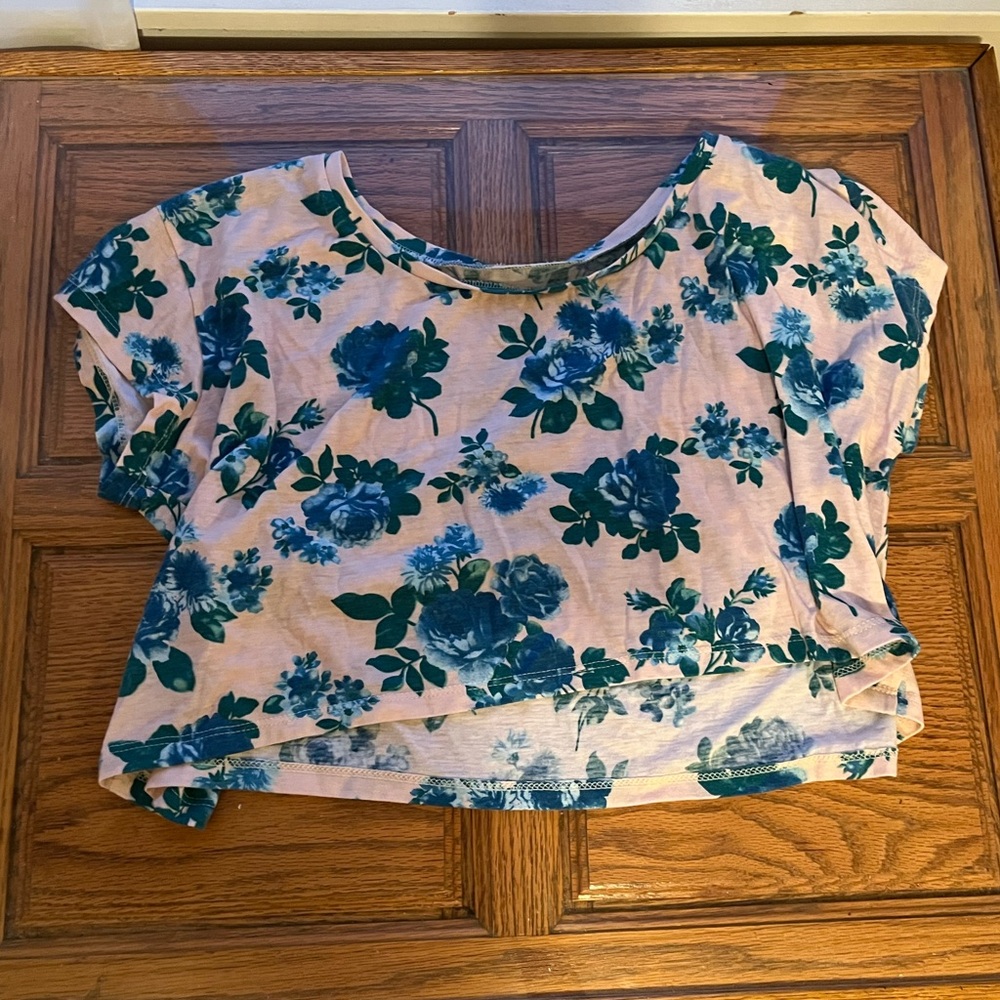American Apparel Floral Crop Top